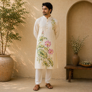 Hand-painted Panjabi